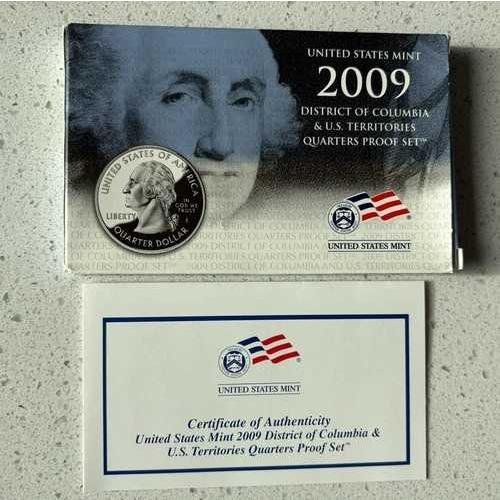 米国硬貨 コレクションセット 2009年発行、米国造幣局発行のプルーフ貨幣「アメリカ・ザ