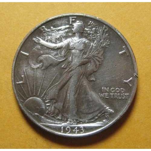 1943年 ウォーキングリバティ銀貨 1943年 ウォーキングリバティ銀貨ハーフダラー - * 銀含有率90% (P4892