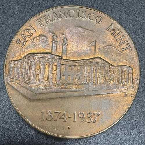 旧サンフランシスコ造幣局 1874-1937 ブロンズ記念メダルトークン