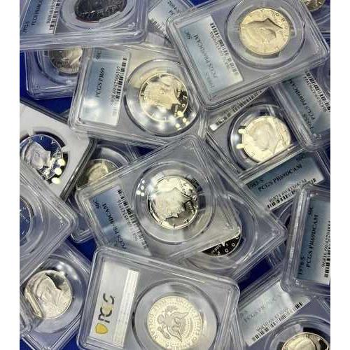 ケネディハーフダラー プルーフコイン PCGS NGC鑑定済み PR69 1 x 50