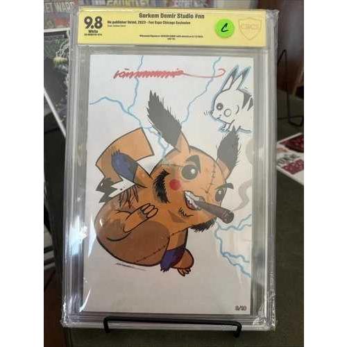 Gorkem Demir Cover Gallery 9.8 CBCS ピカチュウ ウルヴァリン ローガン。サイン入り、備考あり