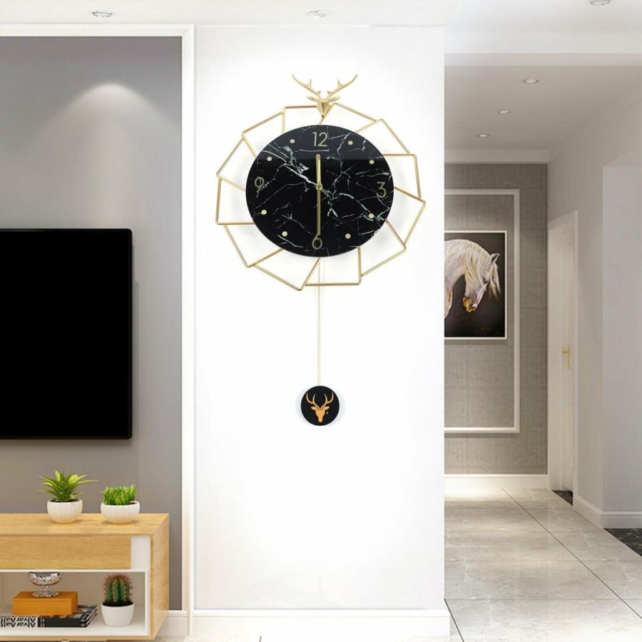 値引きする Head Deer Clock Wall Creative 掛け時計 Pendulum Clock Mount Wall Quartz Silent 掛け時計、壁掛け時計 値引きする Head Deer Clock Wall Creative 掛け時計 Pendulum Clock Mount Wall Quartz Silent 掛け時計、壁掛け時計