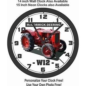 一番の 掛け時計 McCORMICK-DEERING W12 TRACTOR WALL CLOCK-NEW!, , FARMALL, INTERNATIONA 掛け時計、壁掛け時計