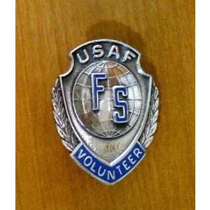ピンバッジ USAF FS (Family Services) Volunteer Pin