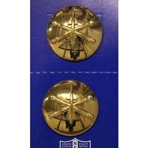 ピンバッジ Army Enlisted Collar Pin: Air Defense Artillery domed pair on card
