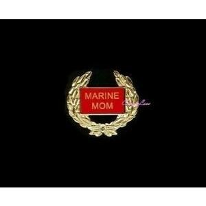 ピンバッジ US USMC Mom + a custom promo pin
