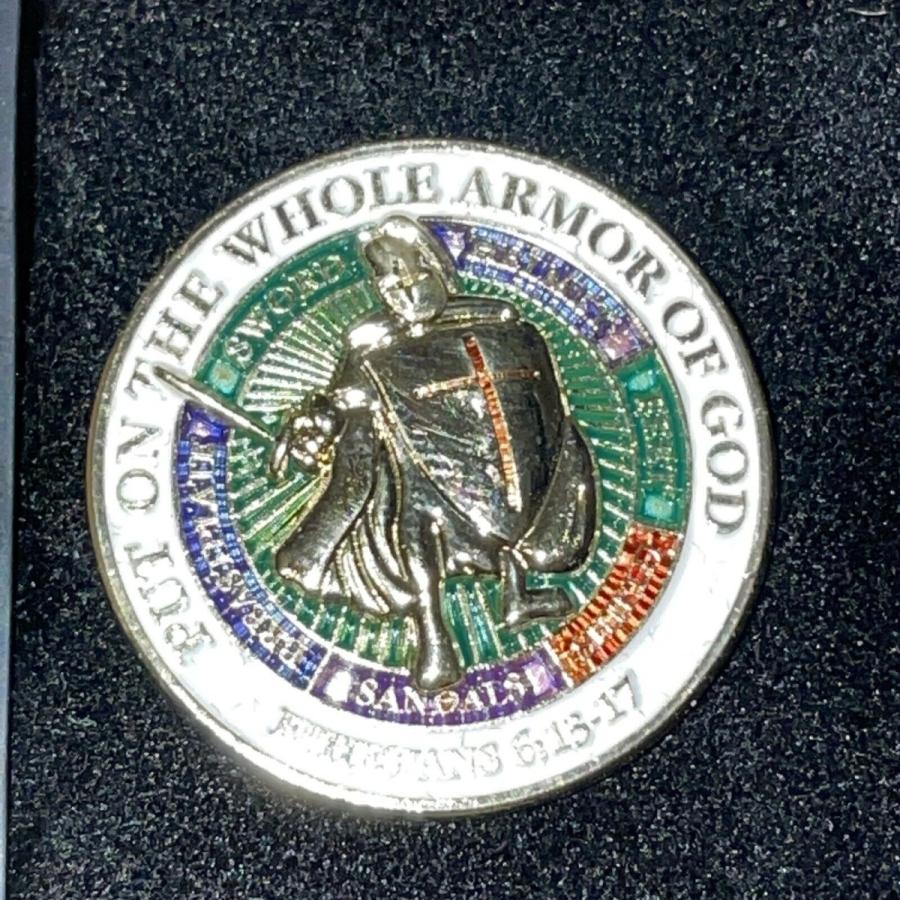 ピンバッジ Put on the Whole Armor of God / Ephesians 6:13-17 Lapel Pin 77029. A8