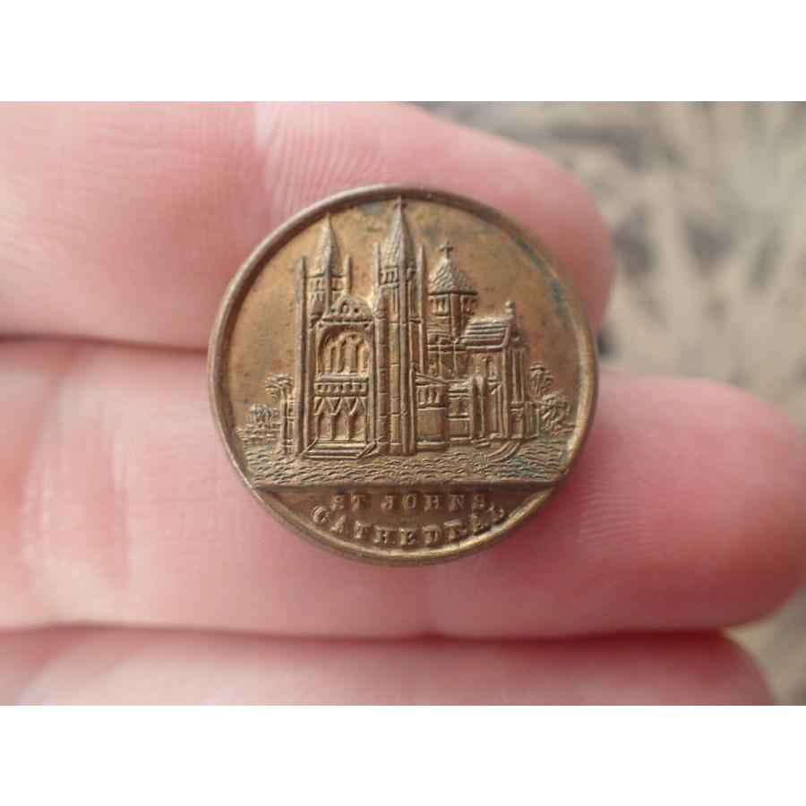 ピンバッジ Vintage 1930s St John's Cathedral badge pin (F) Vintage