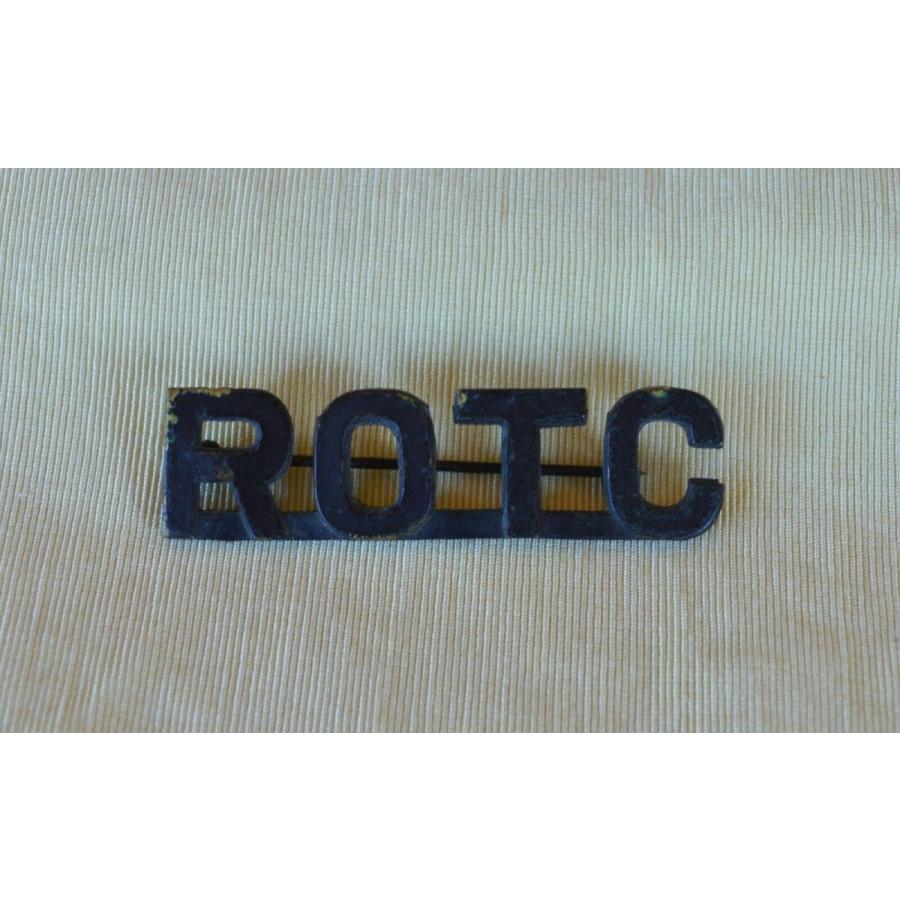 ピンバッジ Vintage ROTC Pin 2 1/8” x 7/16” Black over Metal Brass?