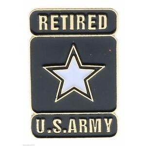 ピンバッジ Retired Army Star Logo Hat or Lapel Pin H14531 F3D27I