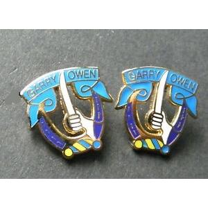 ピンバッジ Garry Owen Small Lapel Tie Pin SET of TWO (2) 1/2 INCH