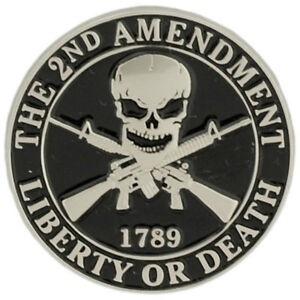 ピンバッジ 2nd Amendment Liberty or Death Military Lapel Pin
