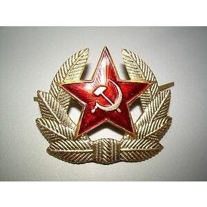 ピンバッジ Russian Pilotka Ushanka Beret Hat Garrison Cap Soviet USSR Pin Badge