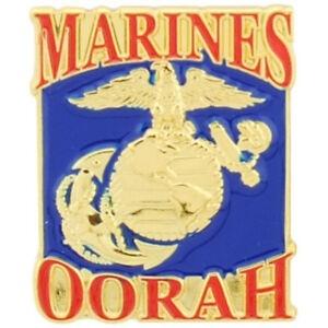 ピンバッジ USMC OORAH Military Lapel Pin