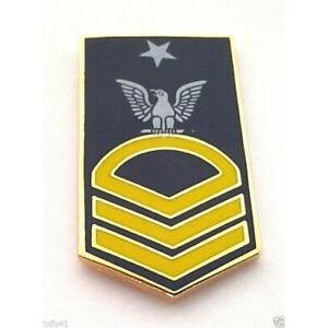ピンバッジ US NAVY SENIOR CHIEF PETTY OFFICER E8 (1-1/4