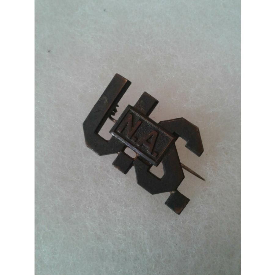 ピンバッジ Authentic WWI US NA National Army Officer Insignia Lapel Pin