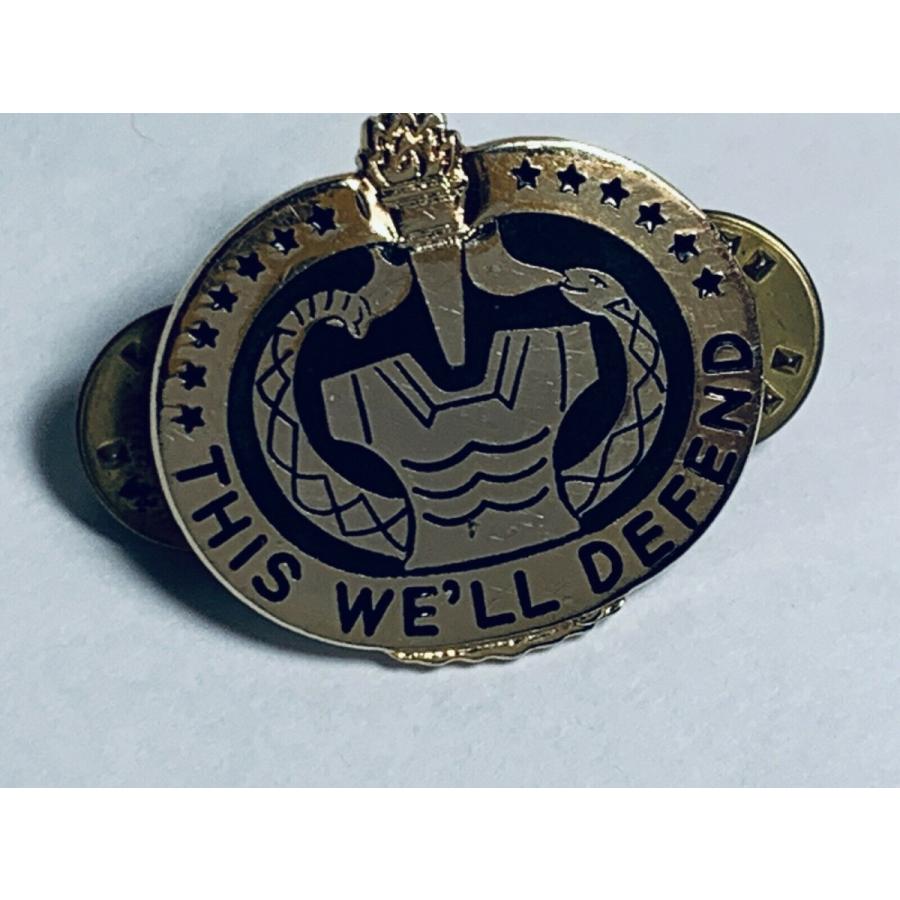 ピンバッジ VTG U.S ARMY Drill Sergeant Uniform Pin THIS WE'LL DEFEND By N.S. MEY