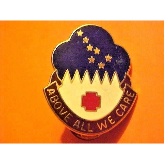 ピンバッジ US Military MEDDAC Alaska DI DUI Pin Back Crest Medal Badge Clutchbac