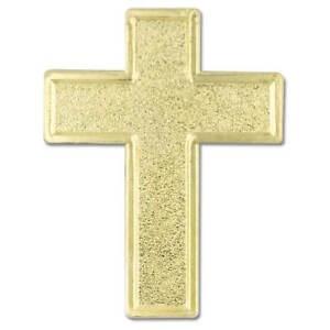 ピンバッジ GOLD COLOR CATHOLIC CHRISTIAN CROSS LAPEL PIN Holy