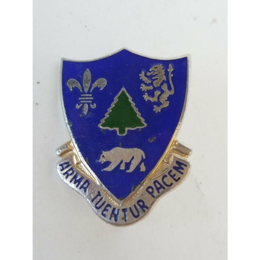 ピンバッジ 362nd Regimen US Army Arma Tuentur Pacem Insignia Bear Lapel Pin