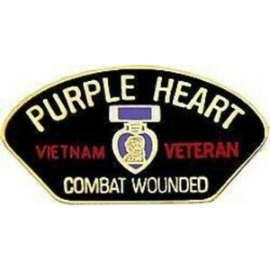 パッチセット ピンバッジ PURPLE HEART VIETNAM WAR VETERAN COMBAT WOUNDED PIN
