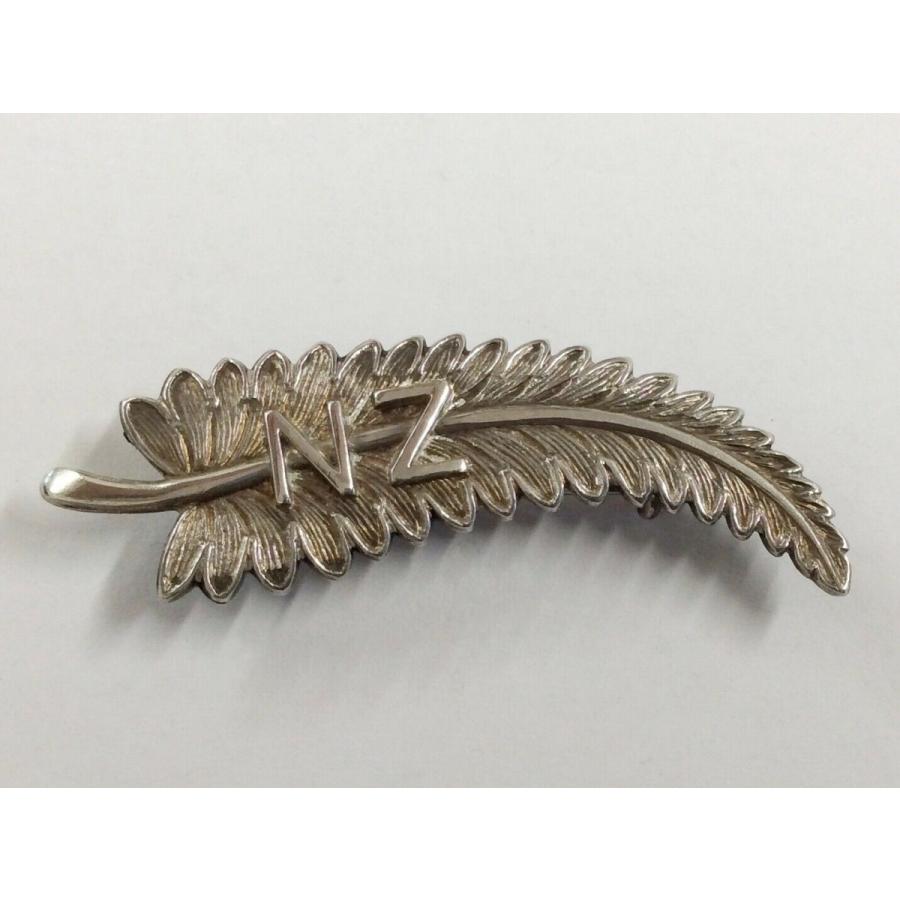 ピンバッジ WORLD WAR 1 SOLID STERLING SILVER NEW ZEALAND FERN SWEETHEART BROOCH