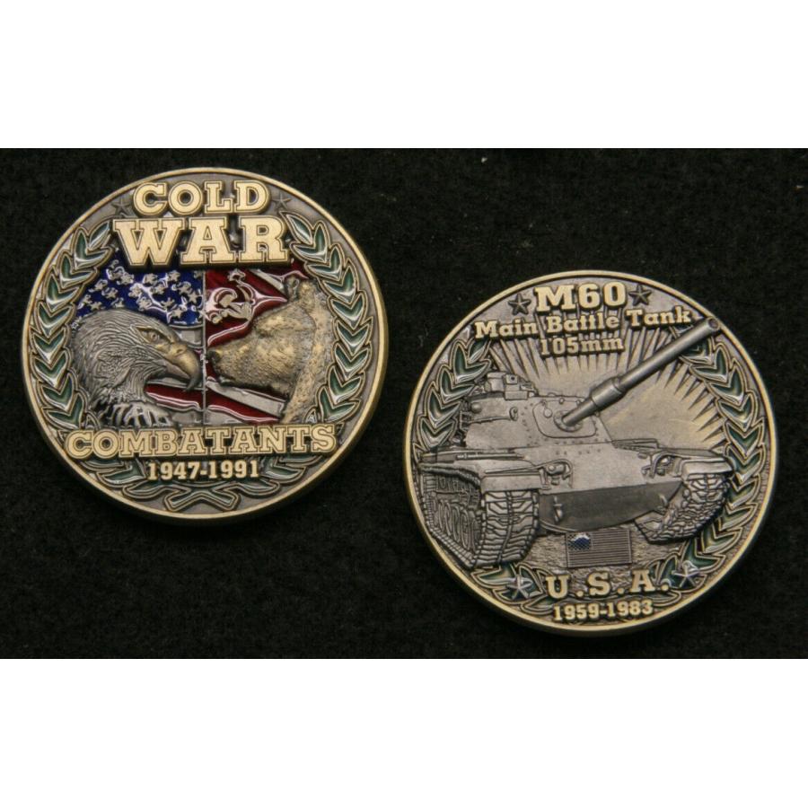 ピンバッジ M-60 BATTLE TANK MBT COLD WAR CHALLENGE COIN US ARMY MARINES PIN UP G
