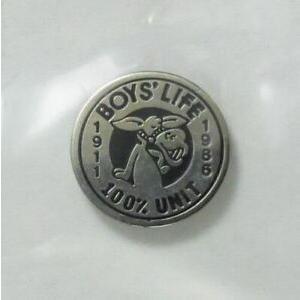 ピンバッジ Boy's Life Magazine 100% Unit Pin Boy Scouts [PN-1367]