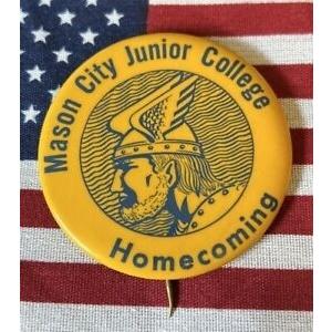全商品オープニング価格ピンバッジ Mason City Junior College homecoming button pin