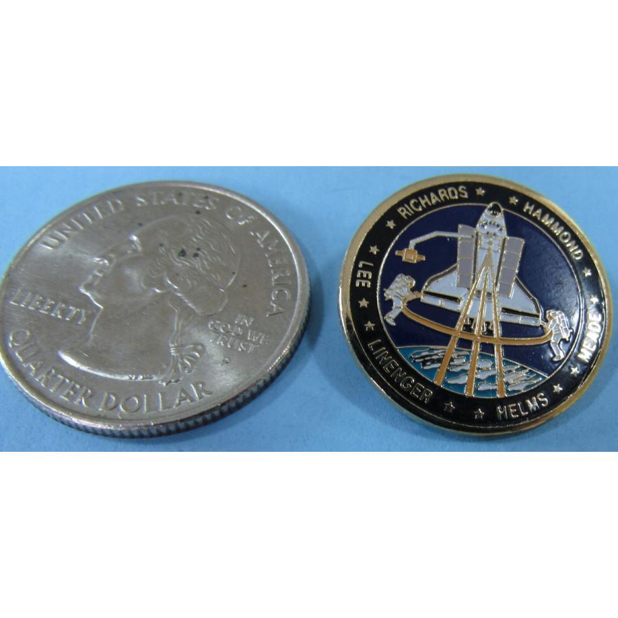 ピンバッジ PIN enamel vtg NASA Space Shuttle STS-64 - DISCOVERY - Richards Hammo｜glossy-store｜03