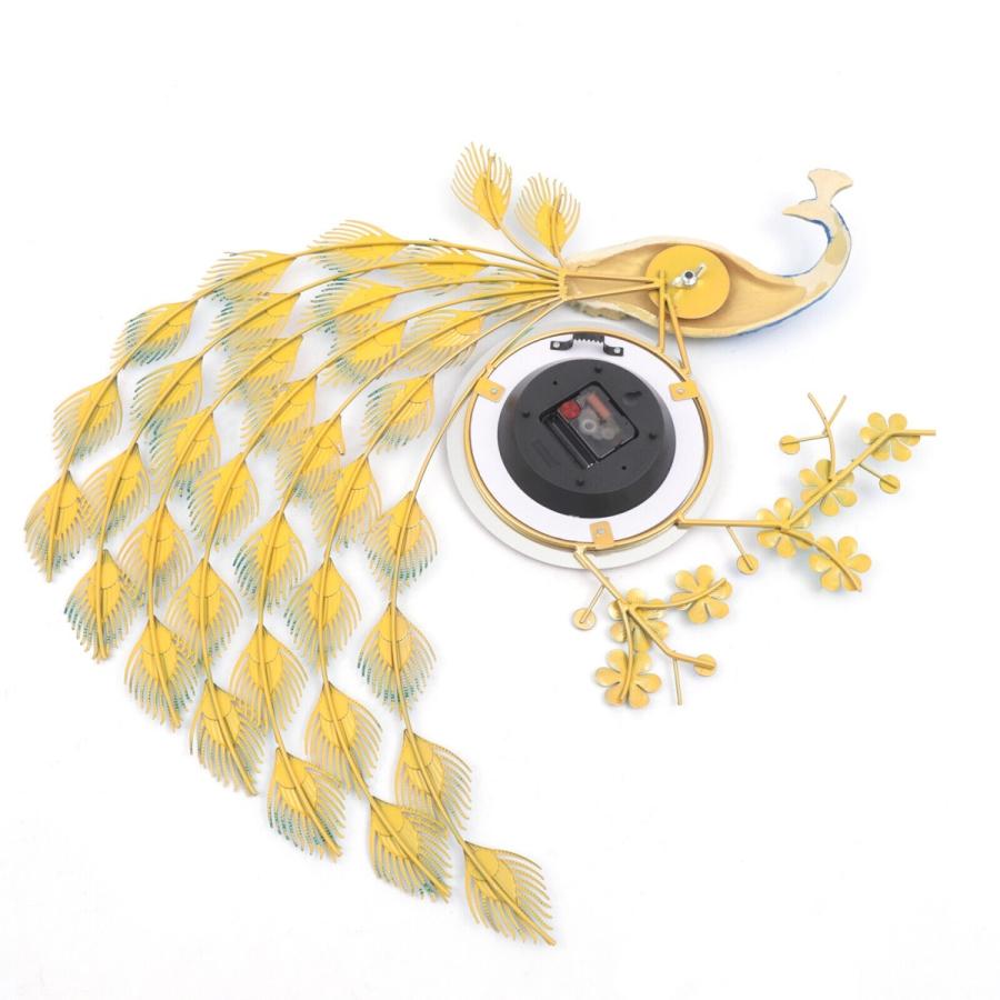 新作 掛け時計贅沢3dピーコック大きな壁時計金属壁のリビングルームの壁 掛け時計 壁掛け時計 Www Oroagri Eu