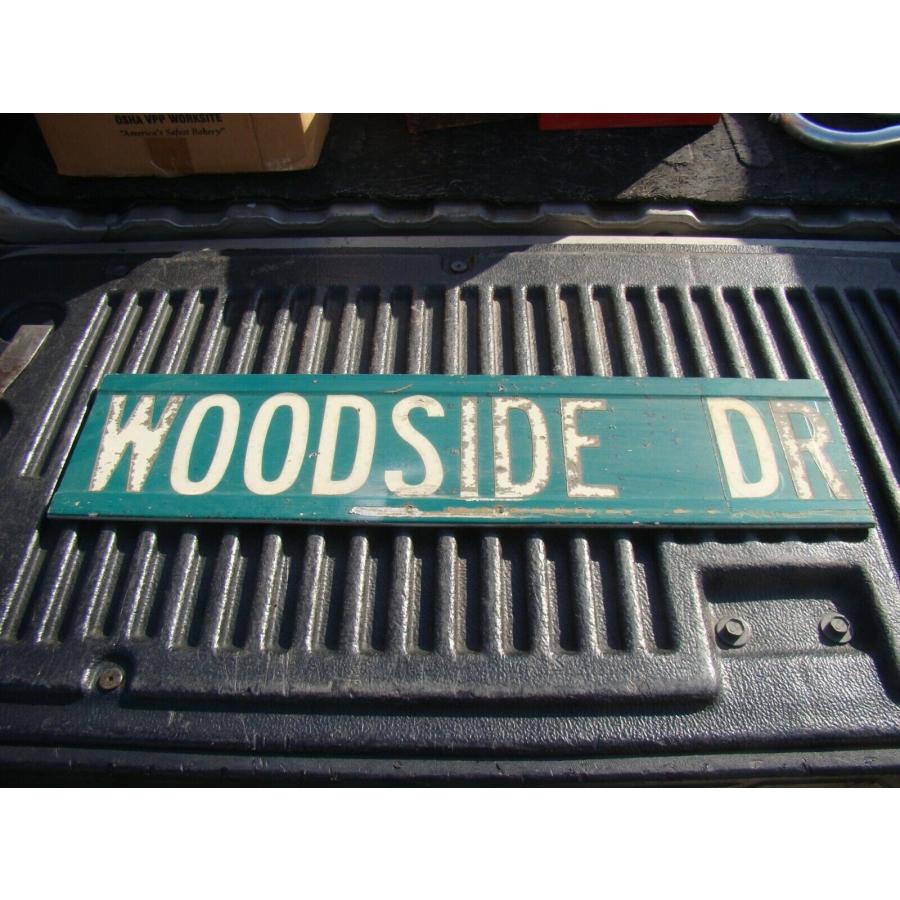 海外輸入　道路標識海外輸入　道路標識 Vintage Original Retired Double Sided Street Road Sign Green WOOD