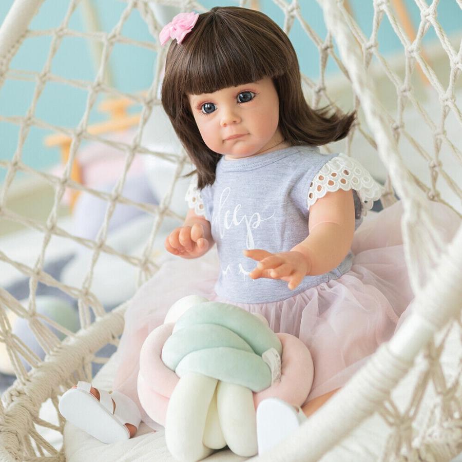 オファー リボーンドール60cmリボーン人形の赤ちゃん幼児素敵な女の子3Dス