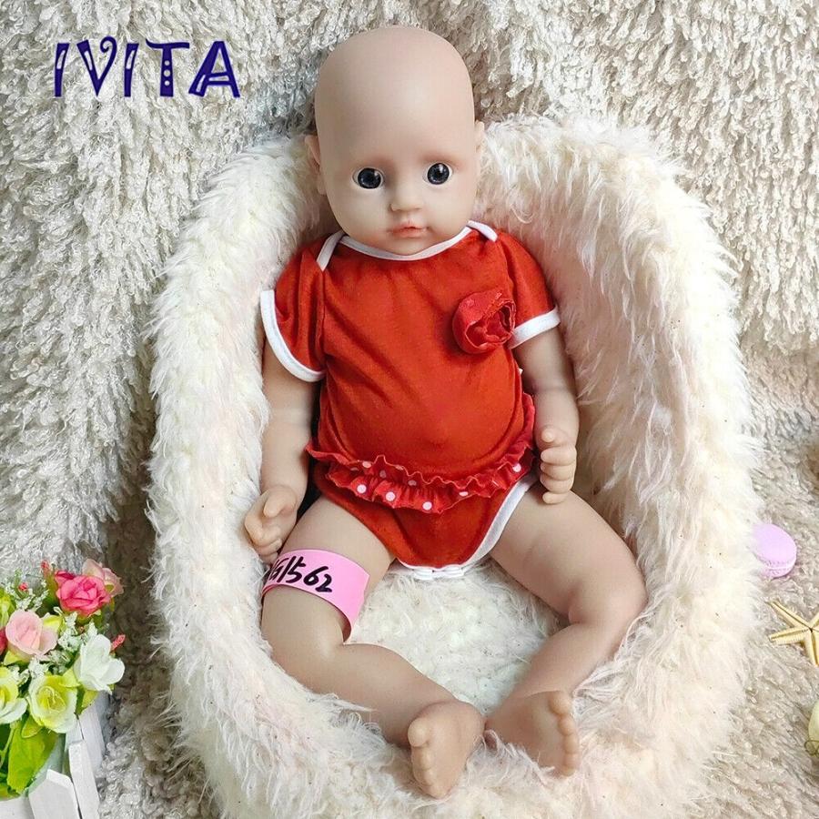 スペシャルプライス リボーンドール IVITA 18´´Handmade Baby Girl Lifelike Full Body Silicone Reborn Dol