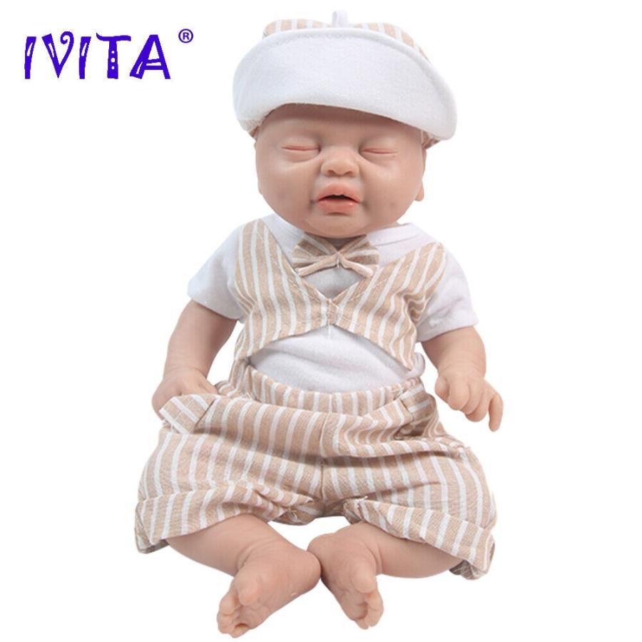 正規品 リボーンドール Lifelike Eyes Closed Pretty Baby Boy 14Silicone Reborn Doll Infan 【S3763256970】(18860円)