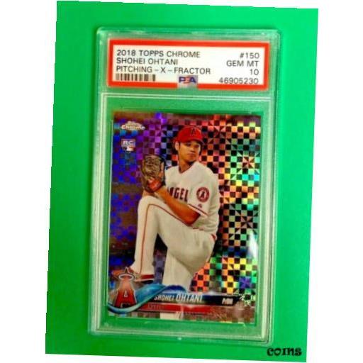 売れ筋がひ Topps 18 トレーディングカード 品質保証書付 鑑定 グレーディング Psa トレーディングカード Chrome G 150 X Fractor Rookie Ohtani Shohei トレーディングカード Www Musonas Lt
