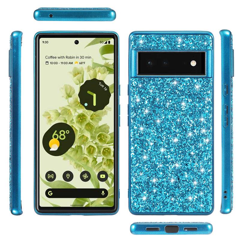 Google Pixel Pixel6 ラメ キラキラ カバー google pixle 6 耐衝撃
