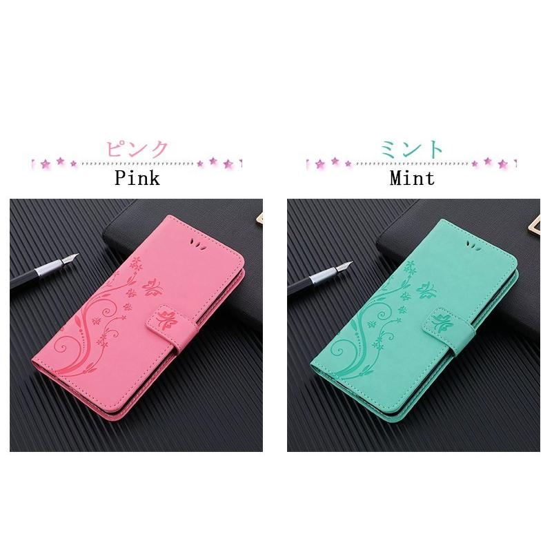 OPPO（オッポ） OPPO Reno5A ケース 手帳型 可愛い 花柄 蝶柄 Reno7A