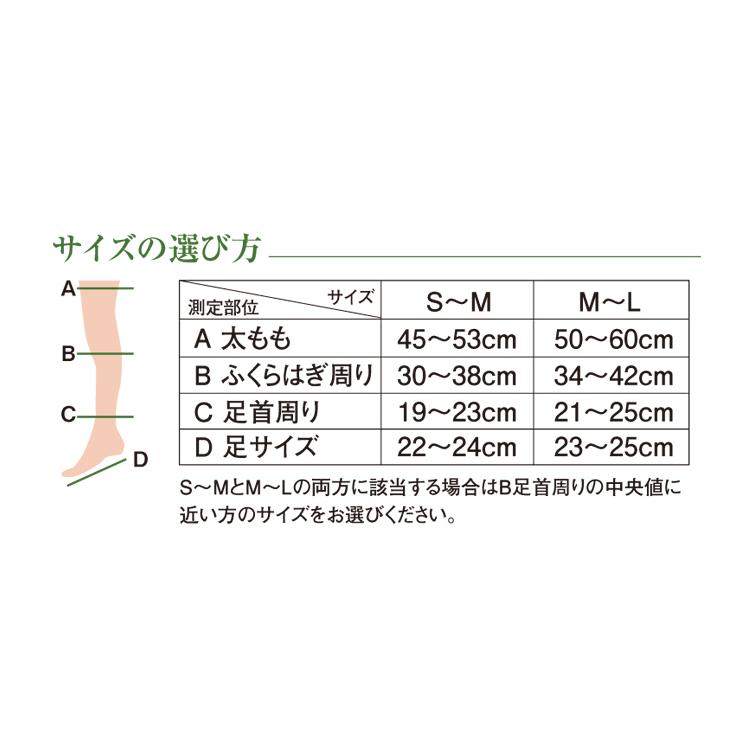 医療用 着圧 ストッキング オーバーニー オリーブオイル配合 レディース 美脚 冷えとり むくみ 血行促進 日本製 一般医療機器｜glovesfactory｜07