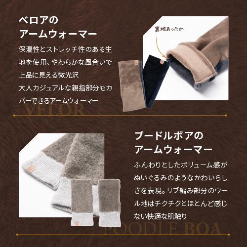 アームウォーマー 手袋 レディース 指なし 指あり ミトン 防寒 プレゼント 女性 もこもこ Irori | ブランド登録なし | 07