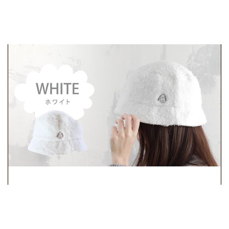 SNOOPY（スヌーピー） 帽子 ボア バケット ハット レディース 防寒