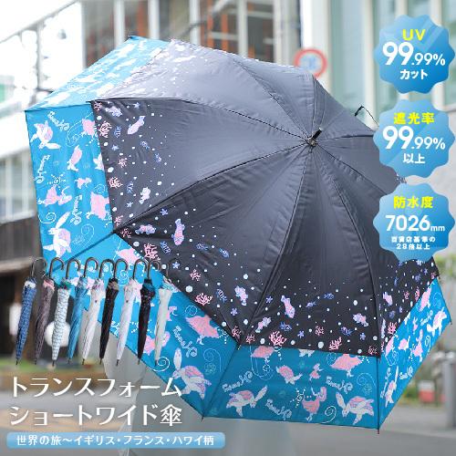 UVカット 遮光 99.99％ 日傘 完全遮光 世界初 大きく広がる