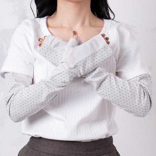超ロング uv アームカバー UVカット手袋 接触冷感 日焼け防止 肩まで 滑り止め付 | ブランド登録なし | 14