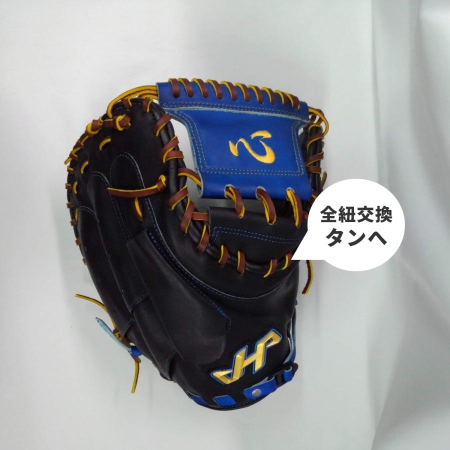 ハタケヤマ 心キャッチャーミット 赤/青ソフトボール用 ハタケヤマ HATAKEYAMA 革ソフトボール用キャッチャーミット A