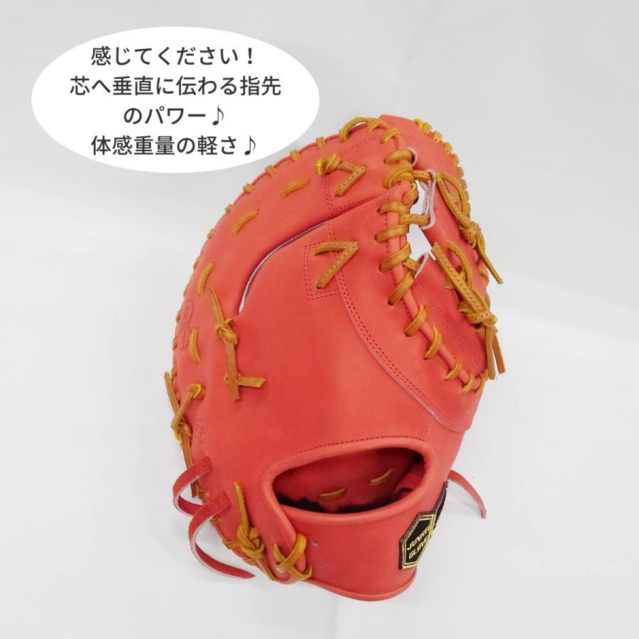 ジュンケイ　硬式用　ファーストミット　JG-301H オレンジ　日本製　未使用 ジュンケイ 硬式用 ファーストミット JG-301H オレンジ 日本製