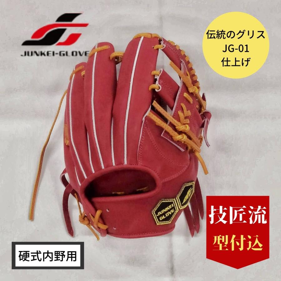 ジュンケイ 硬式用 内野手用 グローブ オーダー グラブ 日本製 アラミドモデル 楽天市場】ジュンケイグラブ JUNKEI-GLOVE 【専用グラブ袋付き