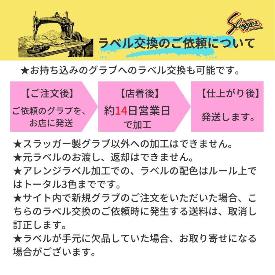 久保田スラッガー スターラベル ラベル交換 その2 持ち込み可