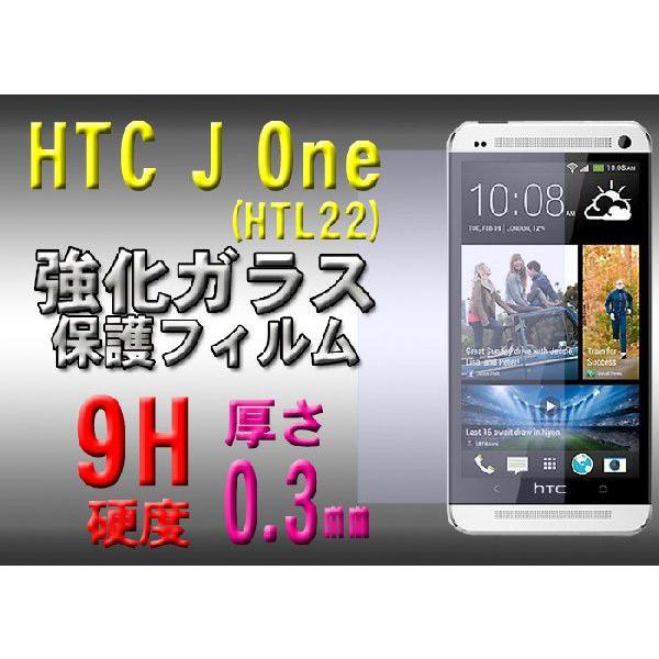 HTC J One 強化ガラス 保護フィルム エイチティーシー 液晶保護 硬度9H 極薄 0.3mm ゆうパケット送料無料｜glow-japan