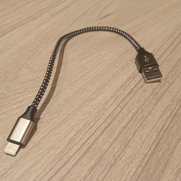 アップル USB 25cm ブラック＆シルバー Lightning ライトニング
