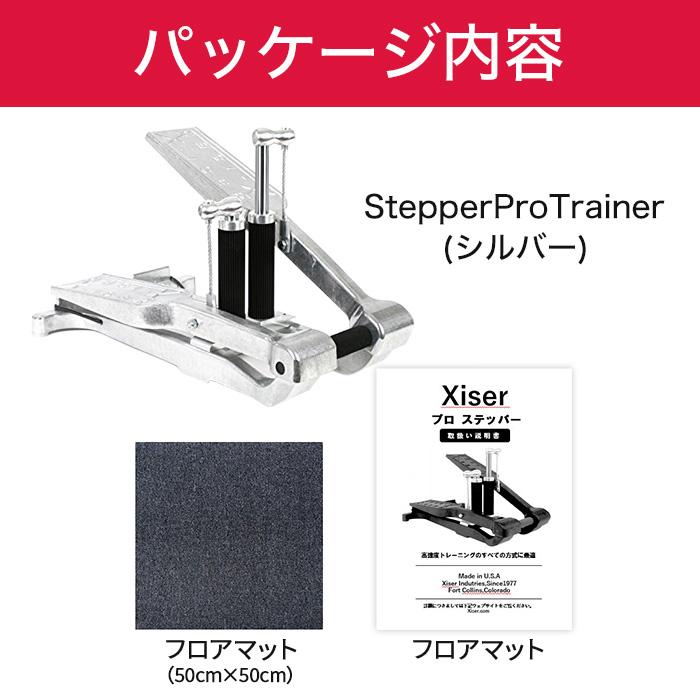 【良品】エクサー社　X-ISER エアロビクスステッパー 正規代理店 エクサー ステッパー シルバー 5年保証 セット品 日本語